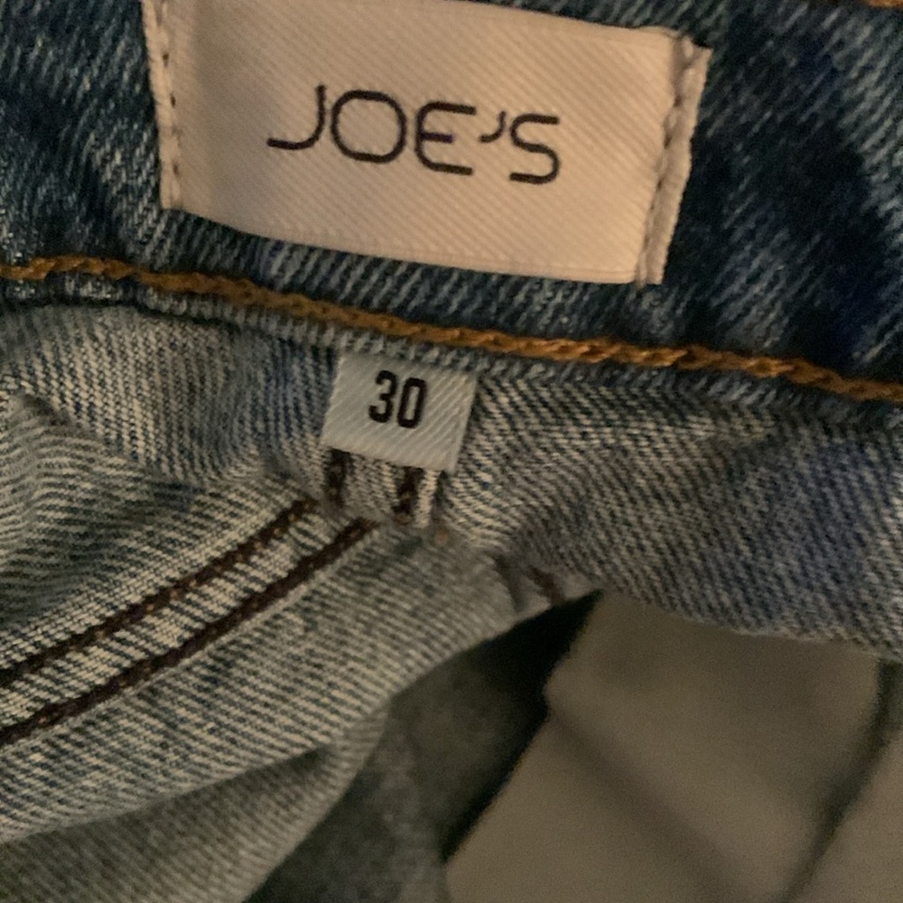 Joe's Jeans Blue Flare Wide Leg DenimThe Ryan Low Slung Baggy Jeans Size 30 -31 - Picture 10 of 15